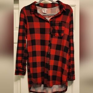 3/$15- Maternity plaid top